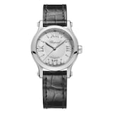 Chopard Happy Sport 30mm, Automatic, Lucent Steel™, Diamonds - Silver