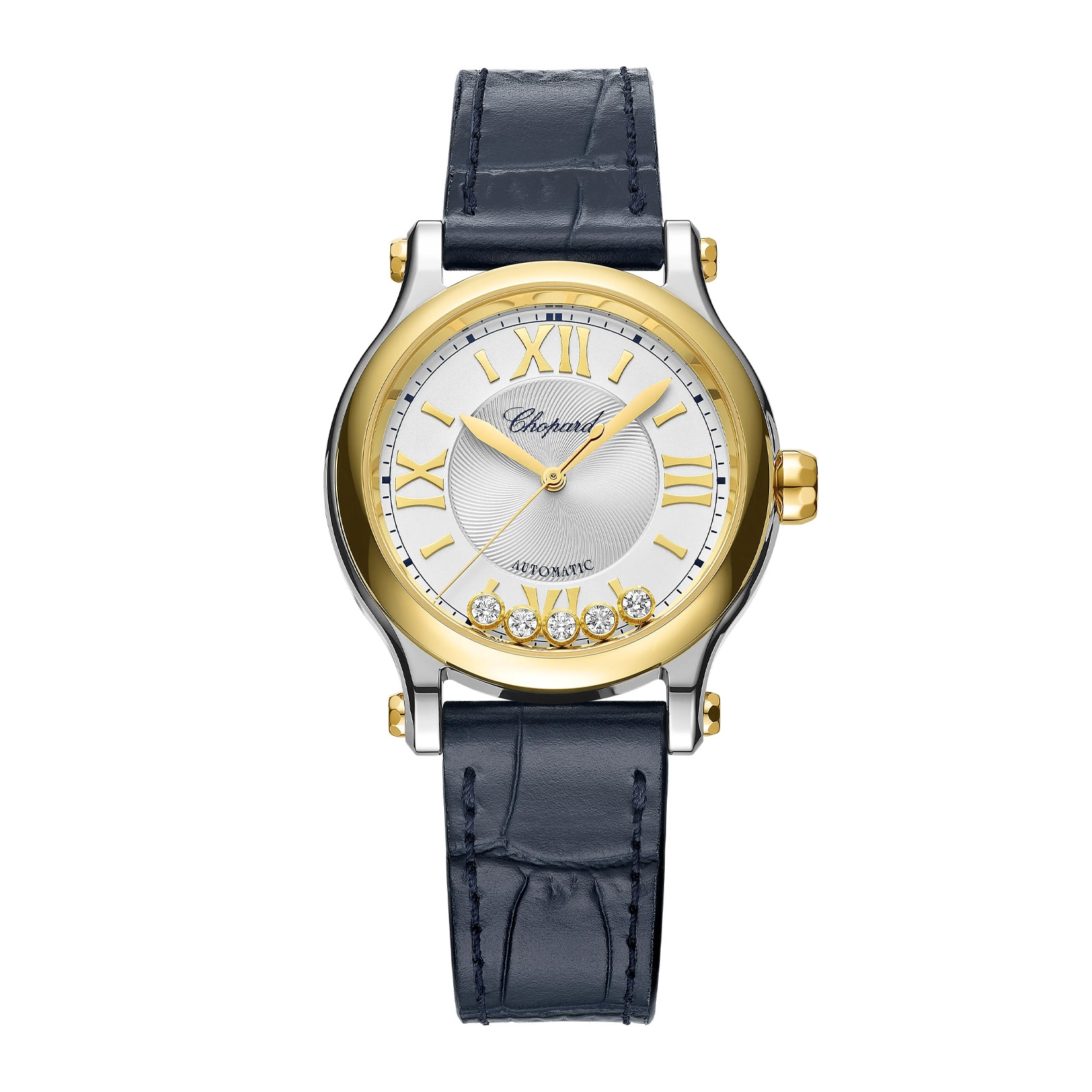 Chopard Happy Sport 33mm, Automatic, Ethical Yellow Gold, Lucent Steel™, Diamonds Chopard Happy Sport 33mm, Automatic, Ethical Yellow Gold, Lucent Steel™, Diamonds