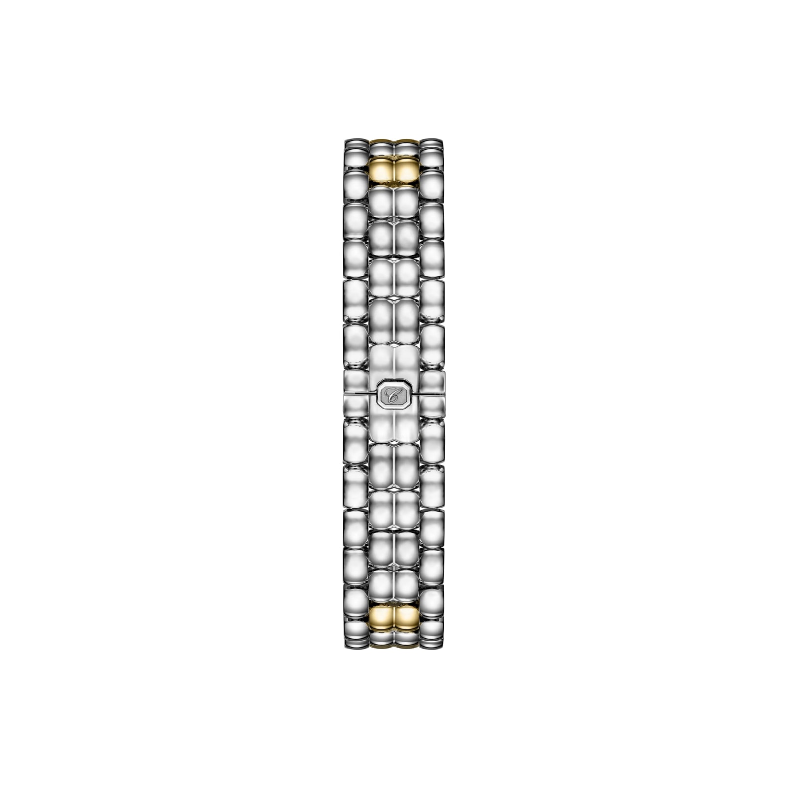 Chopard Happy Sport The First 26mm, Quartz, Ethical Yellow Gold, Lucent Steel™, Diamonds