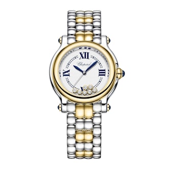 Chopard Happy Sport The First 33mm, Quartz, Ethical Yellow Gold, Lucent Steel™, Diamonds Chopard Happy Sport The First 33mm, Quartz, Ethical Yellow Gold, Lucent Steel™, Diamonds
