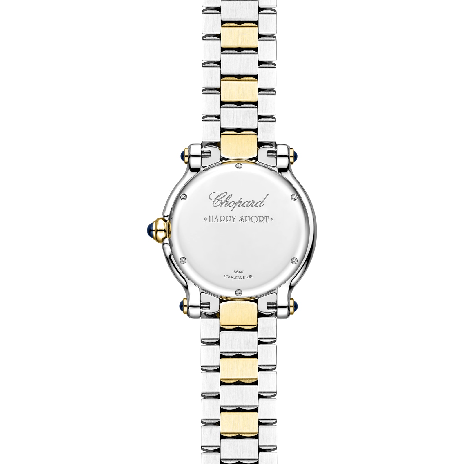 Chopard Happy Sport The First 33mm, Quartz, Ethical Yellow Gold, Lucent Steel™, Diamonds