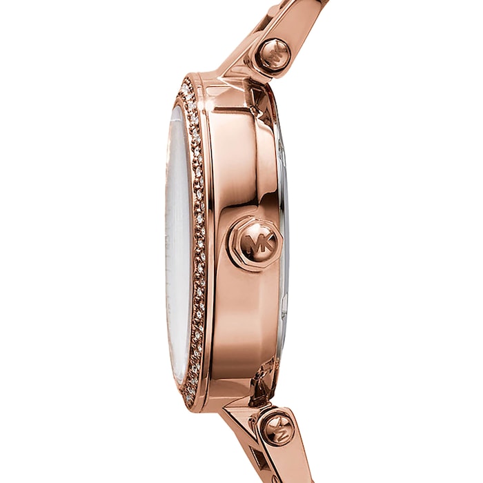 Michael Kors Mini Parker Rose Gold Tone Ladies Watch