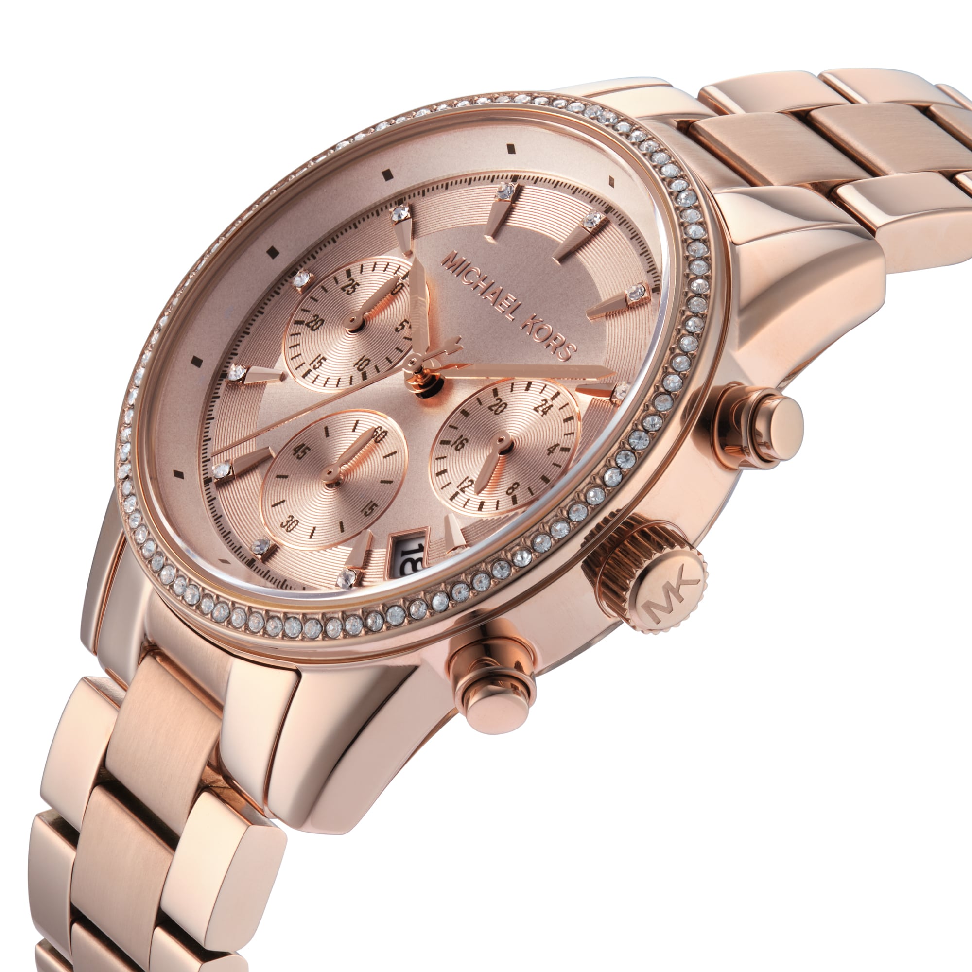 Michael Kors Ritz 37mm Ladies Watch Rose Gold