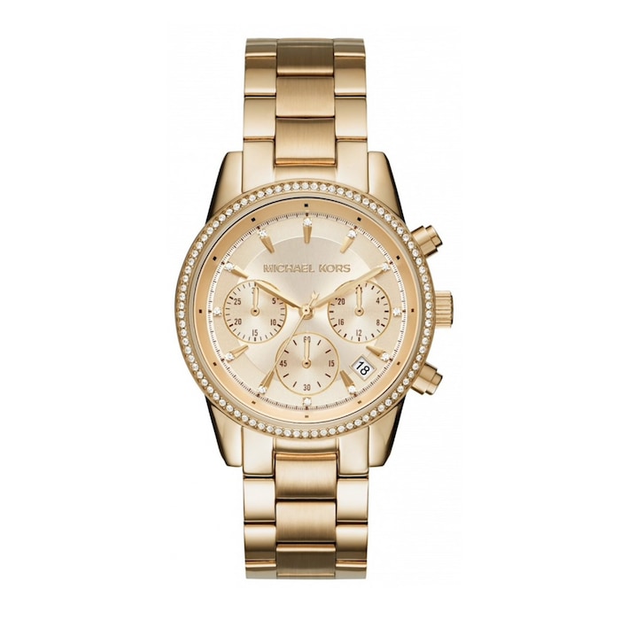Michael Kors Bryant Gold Plated Chronograph 37mm