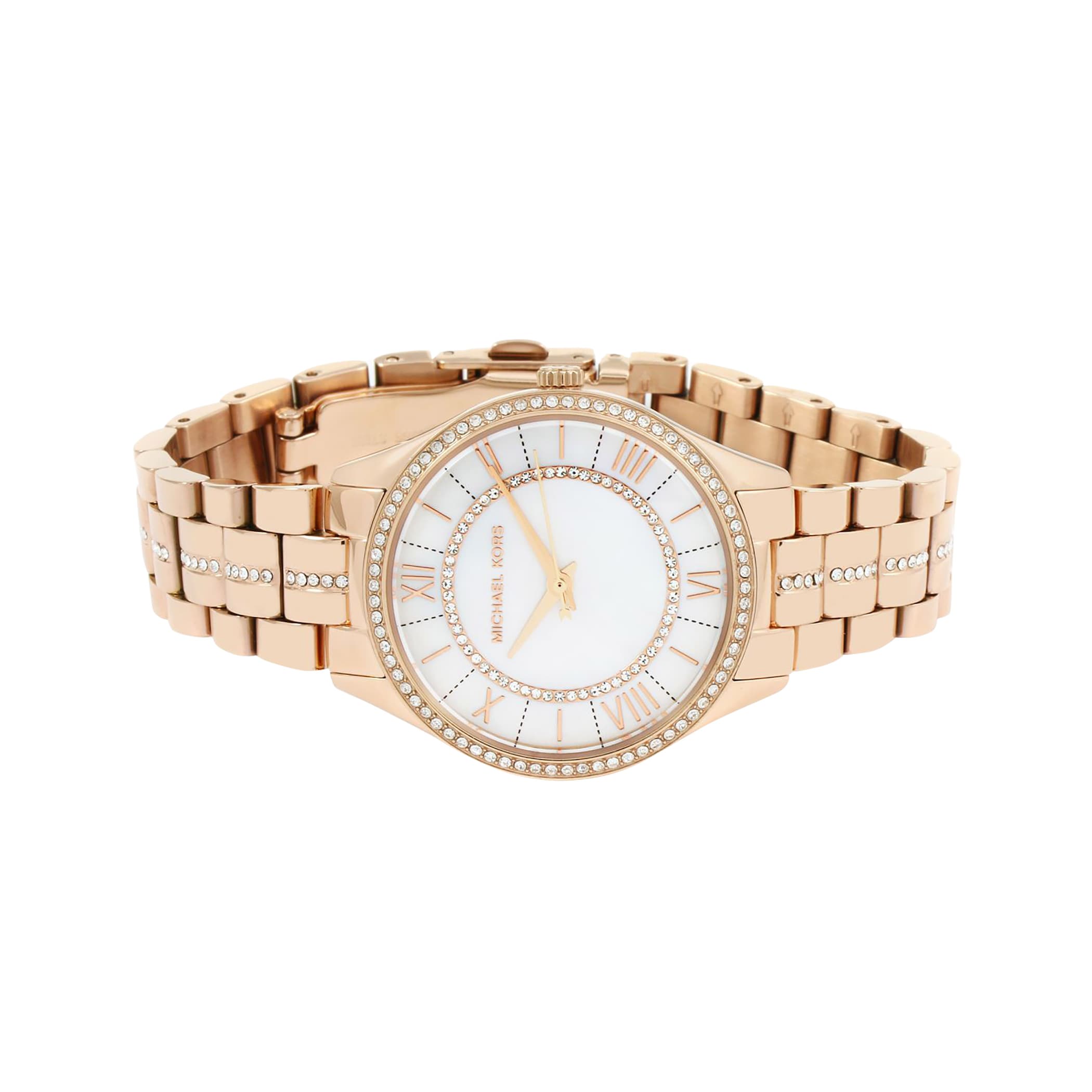 Michael Kors Lauryn Rose Gold Tone Ladies Watch