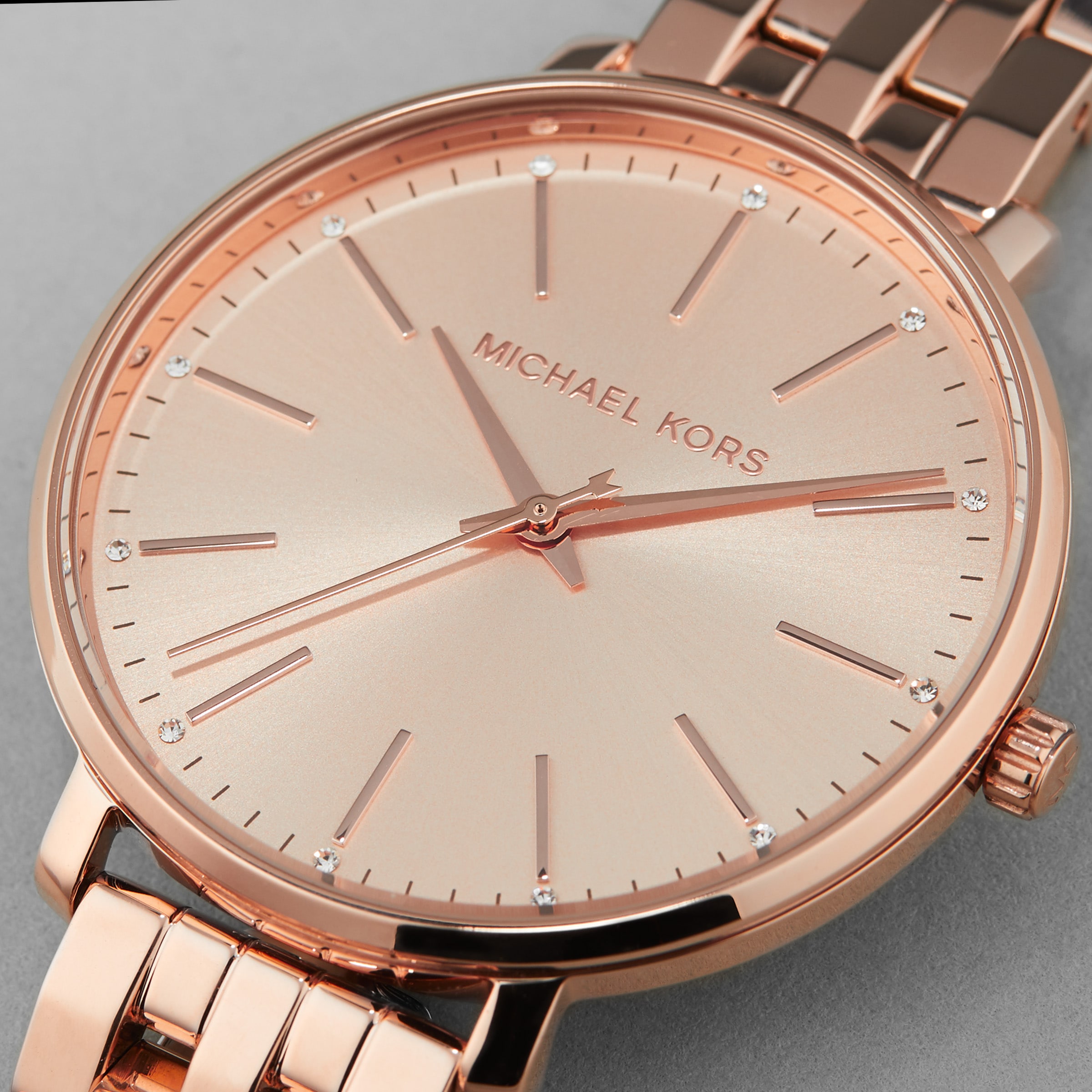 Michael Kors Pyper Rose Gold Tone Dial Ladies Watch MK3897 Goldsmiths