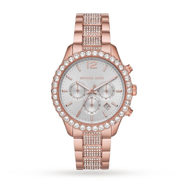 Michael Kors Layton Rose Gold Tone Ladies Watch MK6791 | Goldsmiths