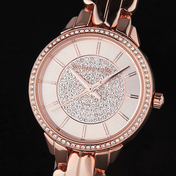 Michael Kors Allie Rose Gold Tone Ladies Watch