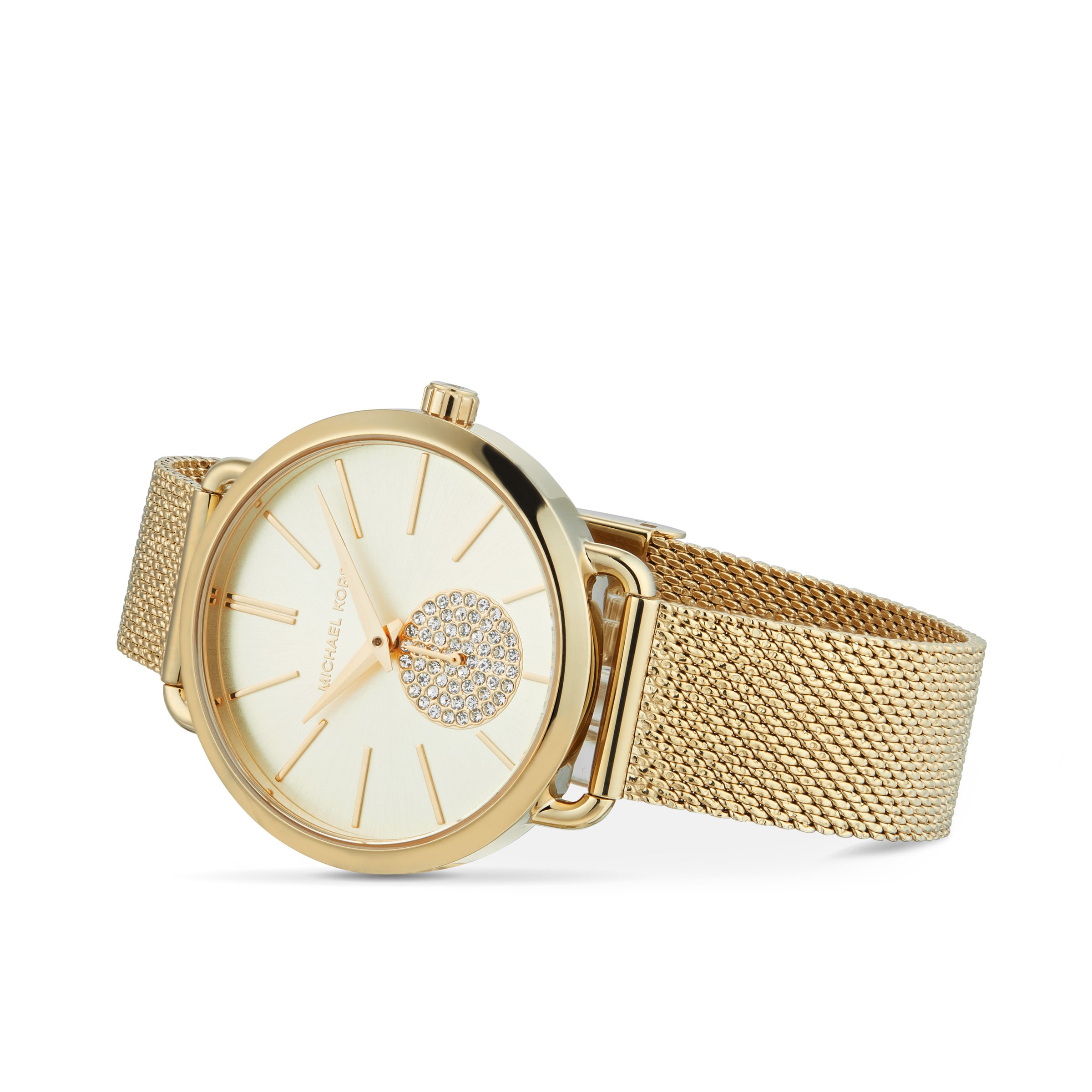 Mesh Rose Gold Tone Ladies Watch