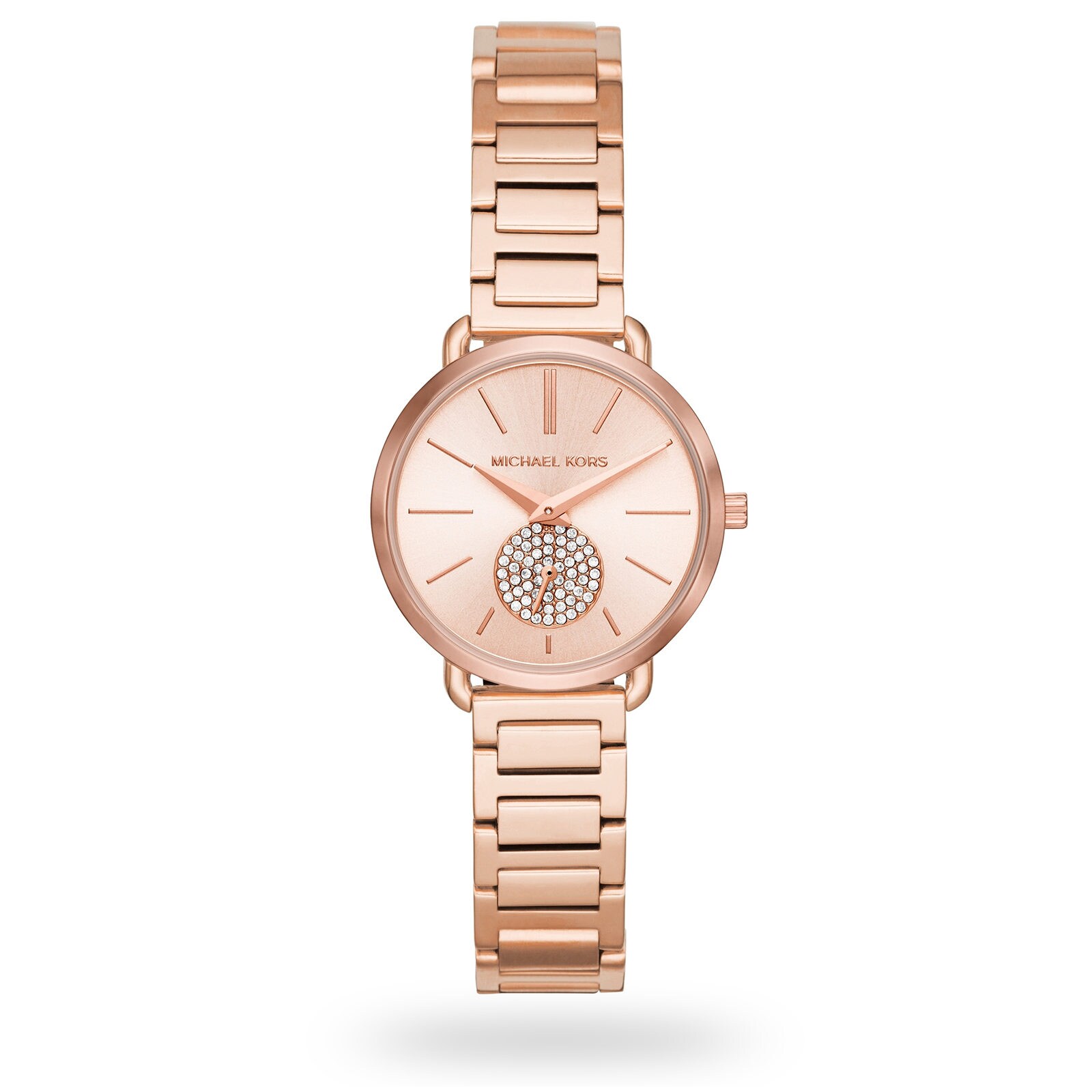 Michael Kors Portia Rose Gold Tone Ladies Watch