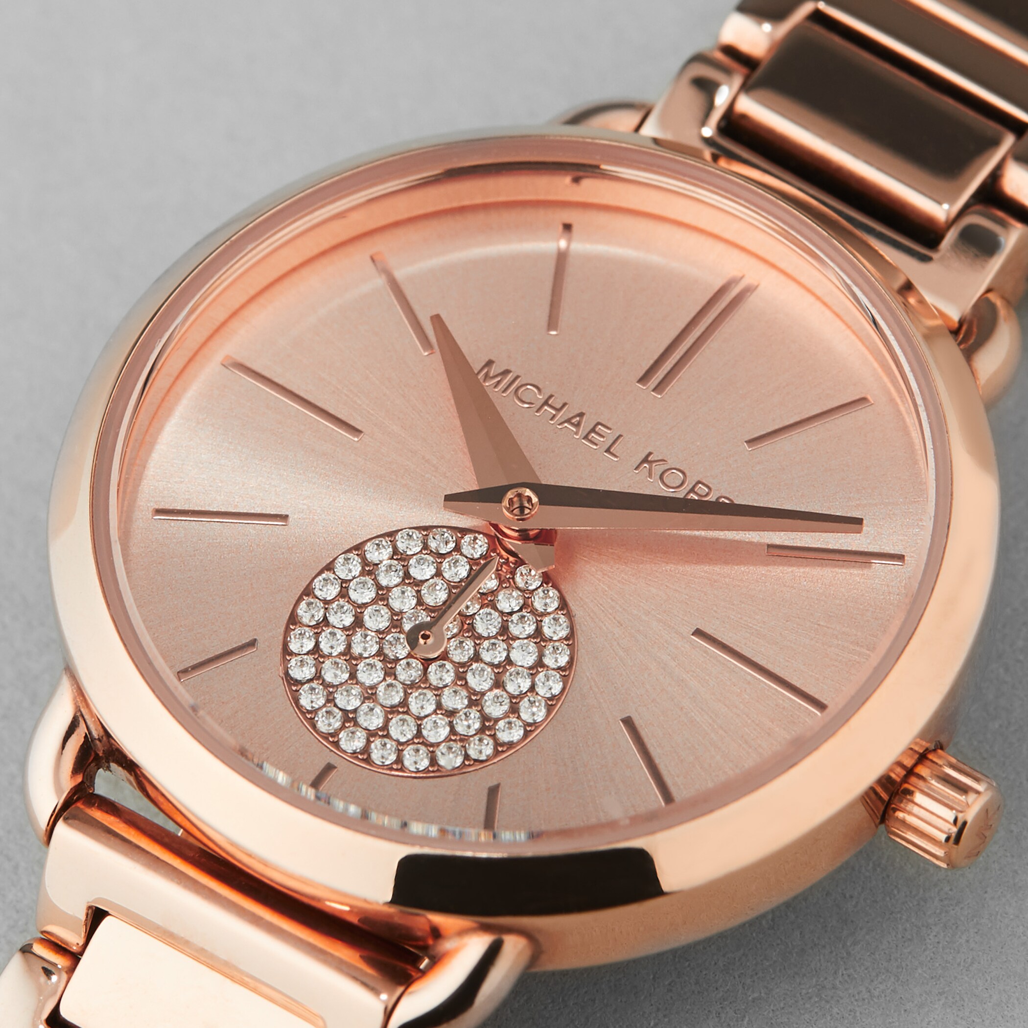 Michael Kors Portia Rose Gold Tone Ladies Watch