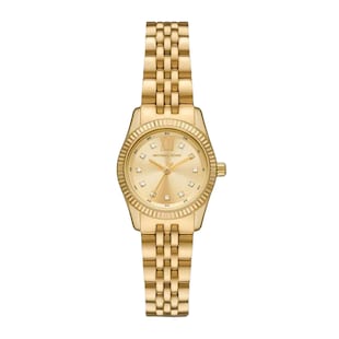 Michael Kors Petite Lexington Pave Gold-Tone Watch