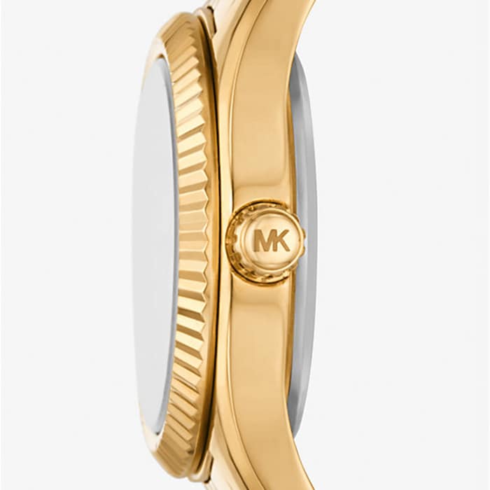 Michael Kors Petite Lexington Pave Gold-Tone Watch