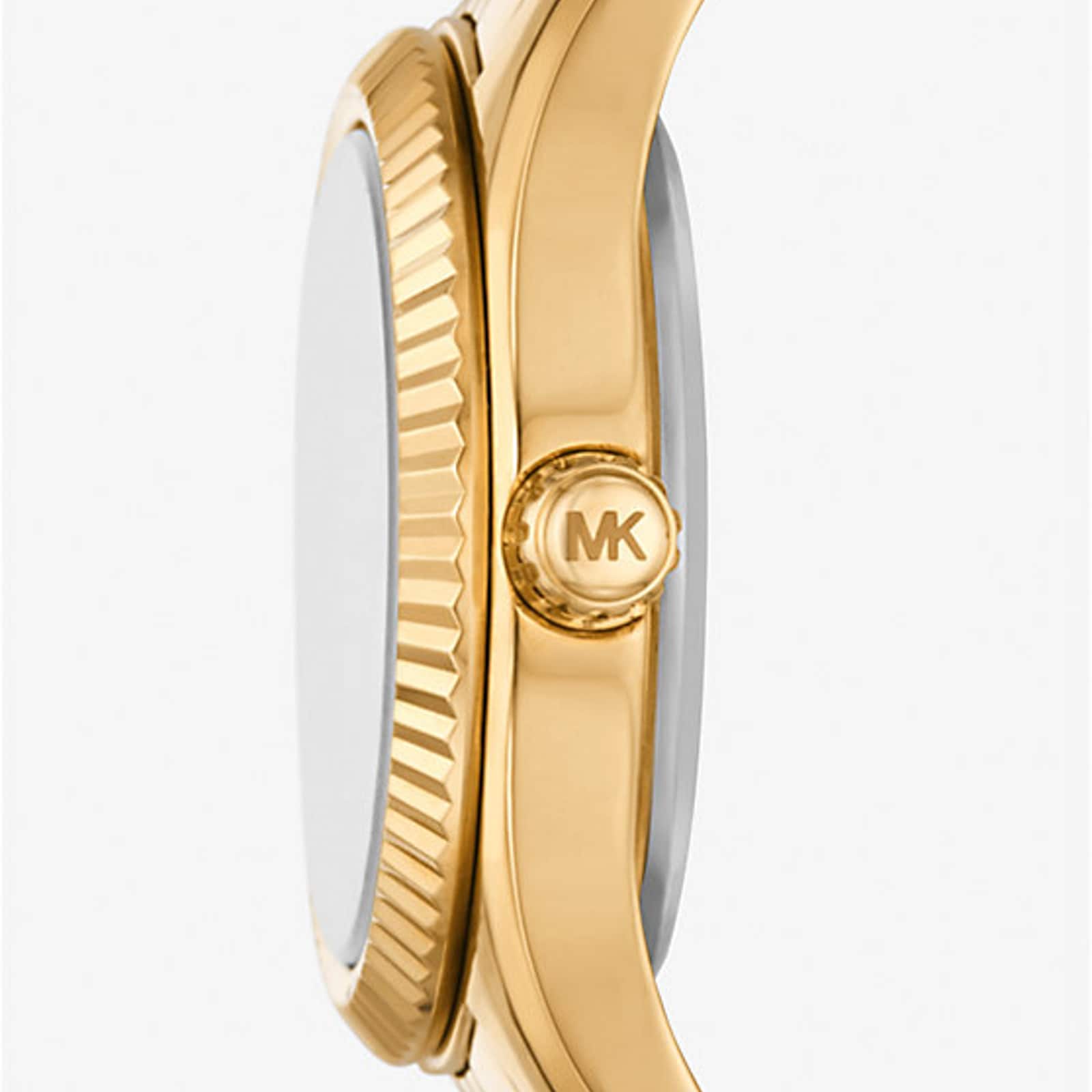 Michael Kors Petite Lexington Pave Gold-Tone Watch
