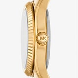 Michael Kors Petite Lexington Pave Gold-Tone Watch