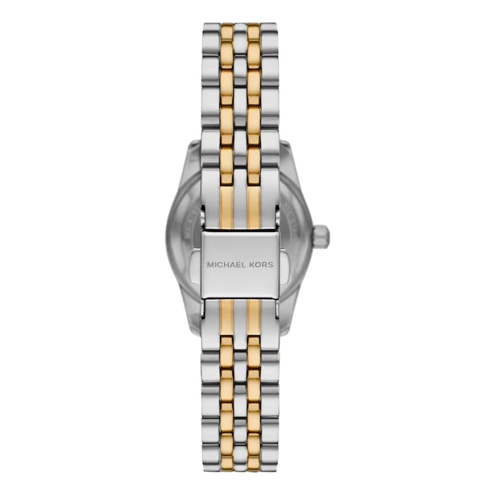 Michael Kors Petite Lexington Pavé Two-Tone 28mm Ladies Watch White