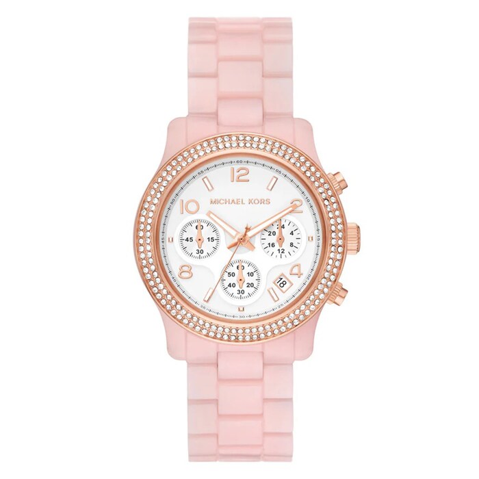 Michael Kors Runway 38mm Ladies Watch White