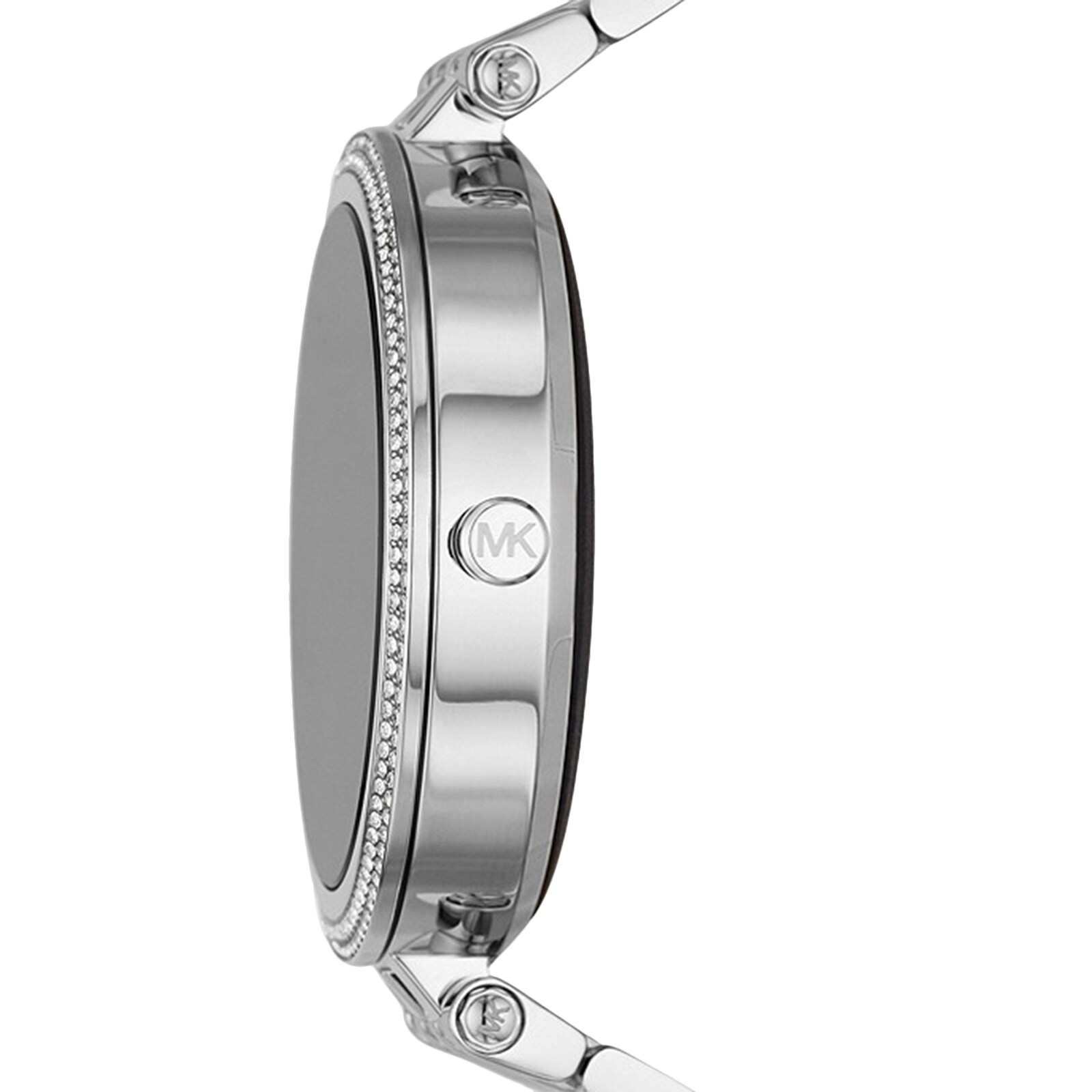 michael kors sofie pave silver tone smartwatch