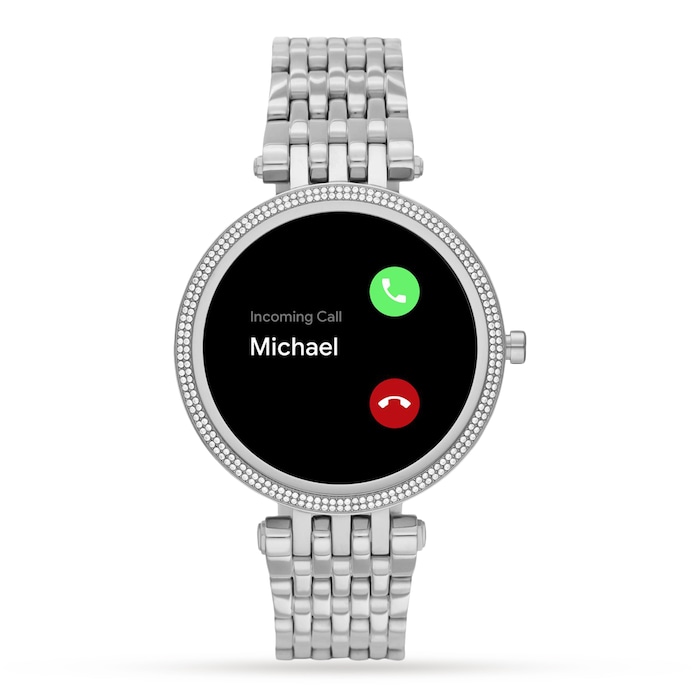 Michael Kors Gen 5E Darci Pave Silver-Tone Smartwatch