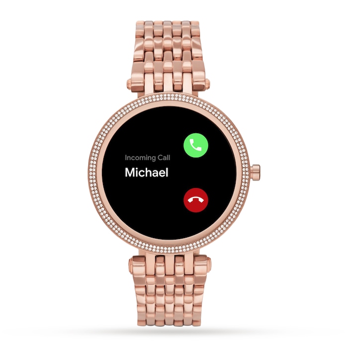 Michael Kors Gen 5E Darci Pave Rose Gold-Tone Smartwatch