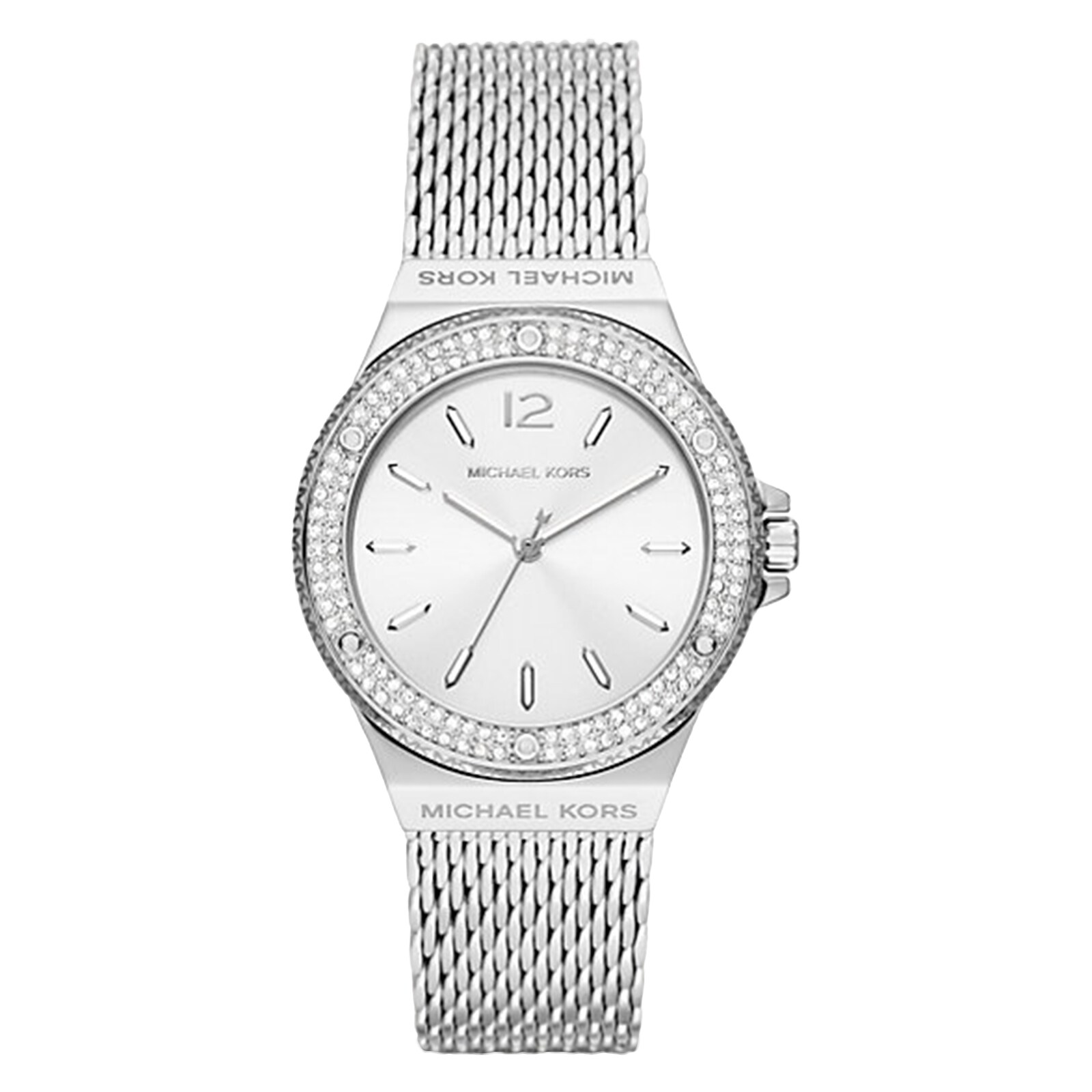Michael Kors Lennox Pavé 37mm Ladies Watch Silver