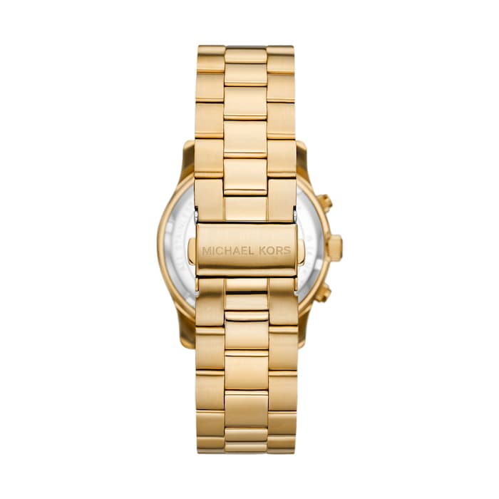 Michael Kors Runway 38mm Ladies Watch Yellow Gold