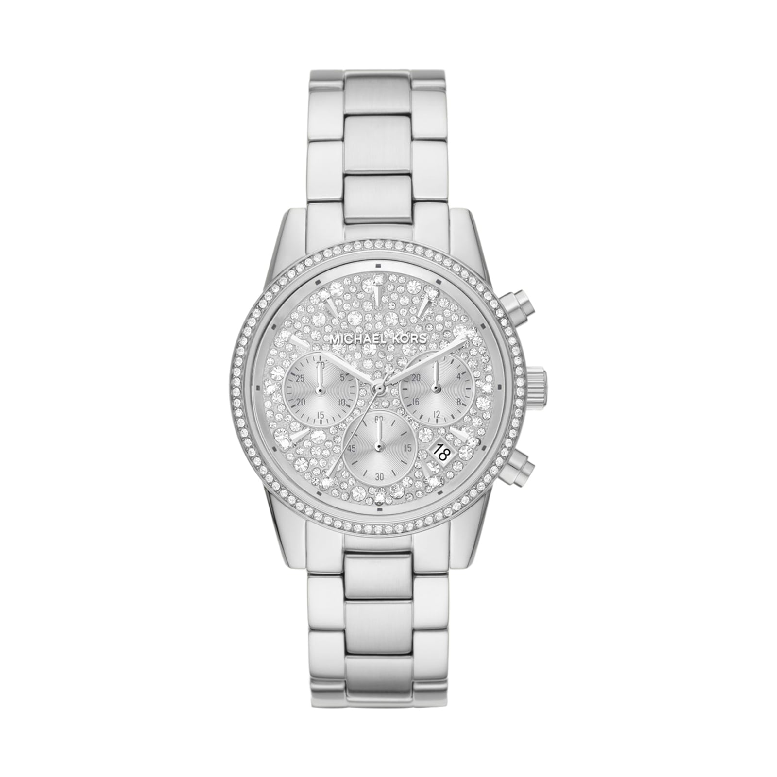 Ritz Chronograph 37mm Ladies Watch Silver