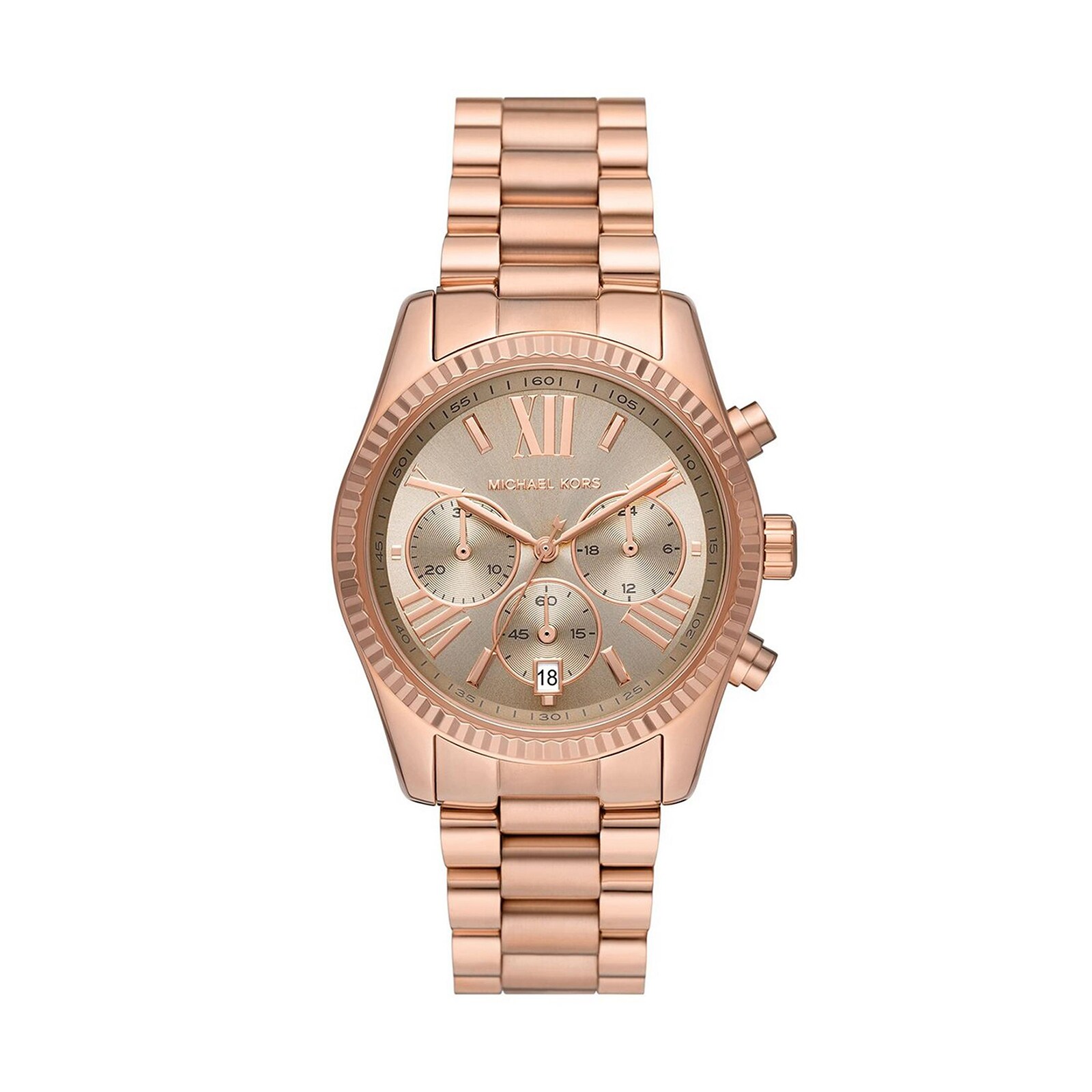 Michael kors lexington clearance watch women's two tone