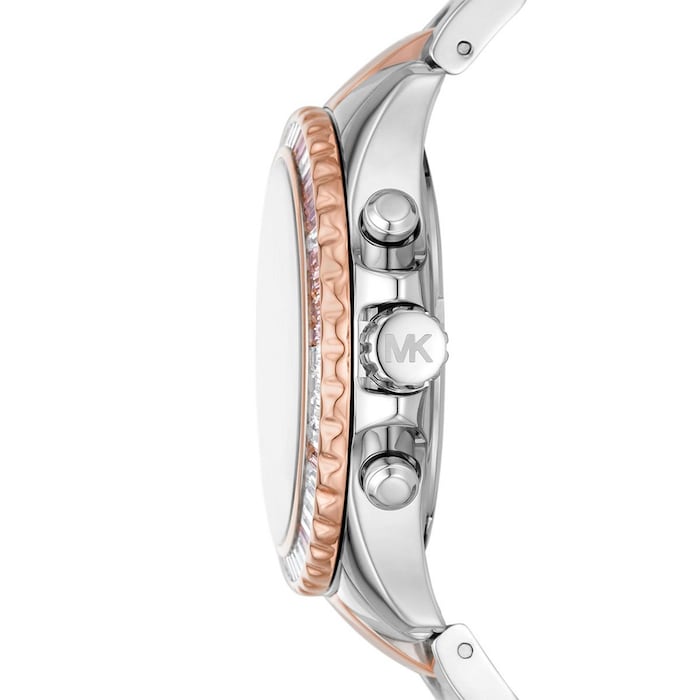 Michael Kors Everest Chronograph 36mm Ladies Watch White 2 Tone