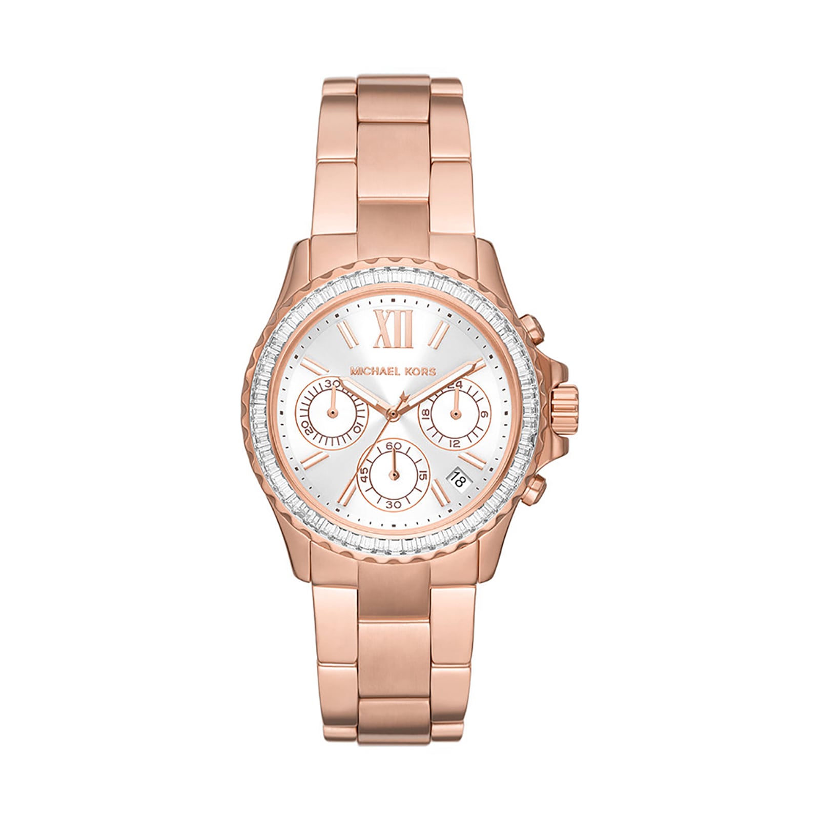 Michael kors rose gold deals white watch