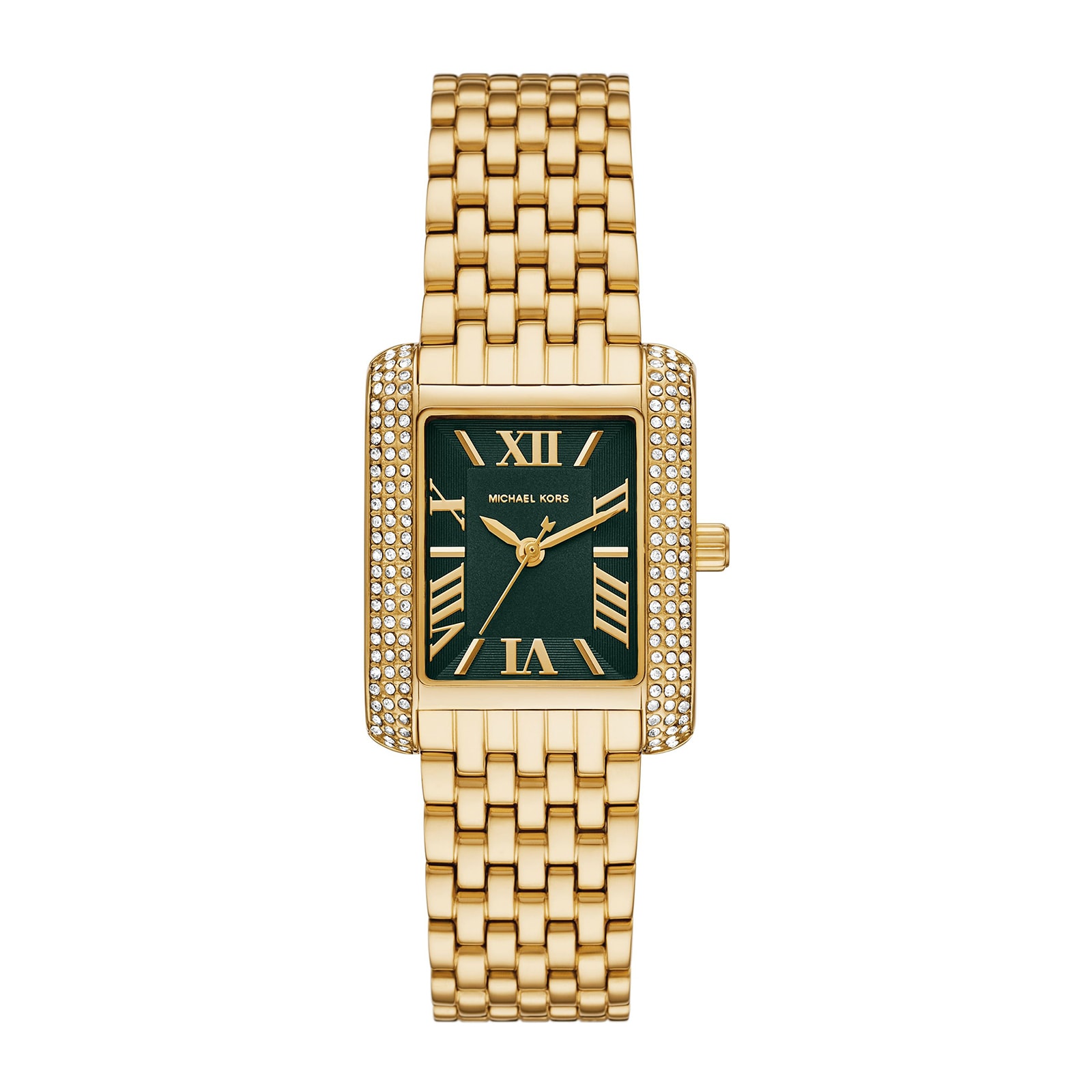 Michael Kors Petite Emery Pave Gold-Tone Watch