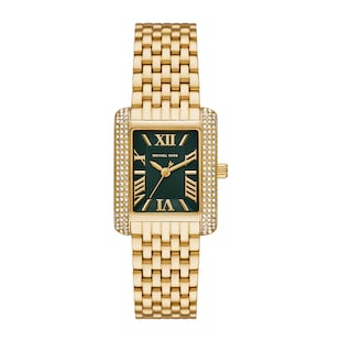 Michael Kors Petite Emery Pave Gold-Tone Watch