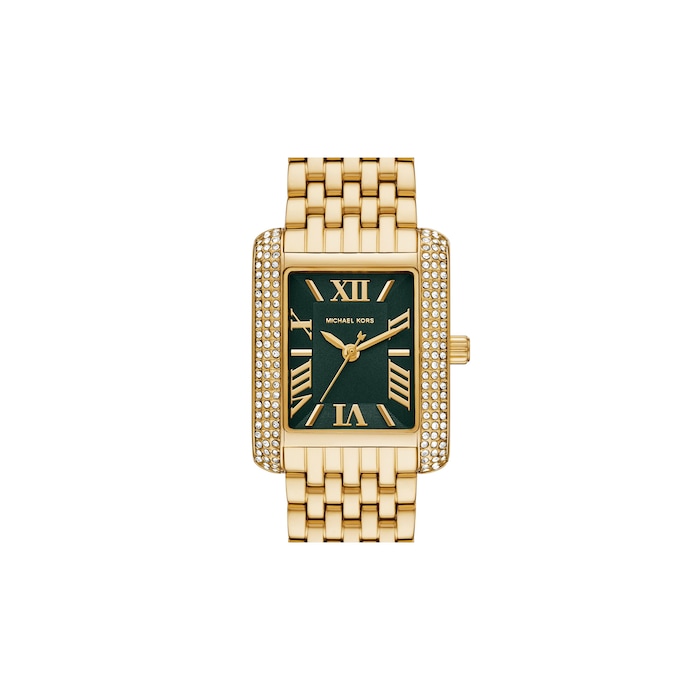 Michael Kors Petite Emery Pave Gold-Tone Watch