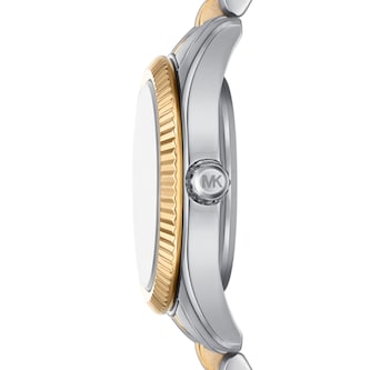 Michael Kors Lexington Pave Two-Tone Watch and Slider Bracelet Gift Set Michael Kors Lexington Pave Two-Tone Watch and Slider Bracelet Gift Set