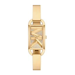 17991027 - Mini Empire Pave Gold-Tone Bangle Watch