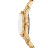 Michael Kors Petite Lexington Pave Gold-Tone Watch