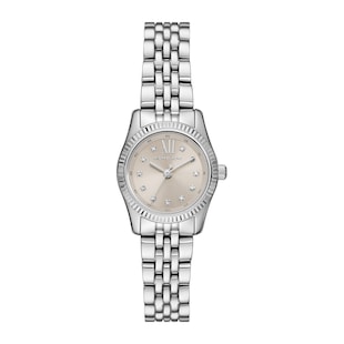 Michael Kors Petite Lexington Pave Silver-Tone Watch
