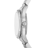 Michael Kors Petite Lexington Pave Silver-Tone Watch