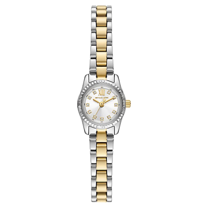 Michael Kors Micro Lexington Pave Two-Tone Watch