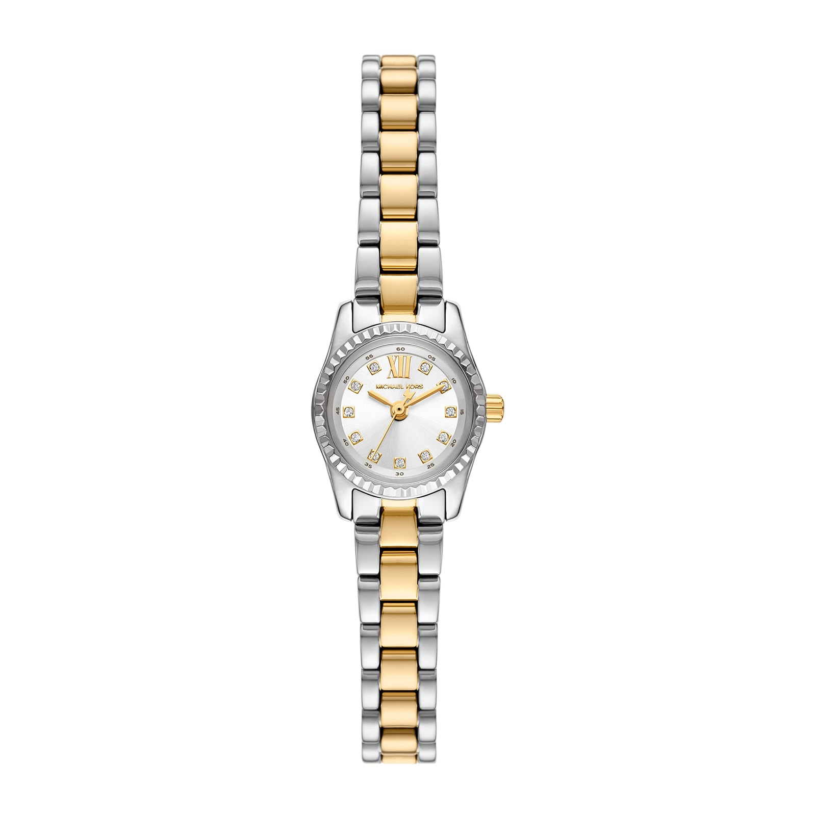 Michael Kors Micro Lexington Pave Two-Tone Watch
