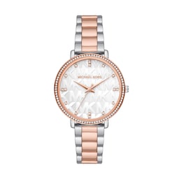 17991037 - Michael Kors Pyper Three-Hand Two-Tone Stainless Steel Watch