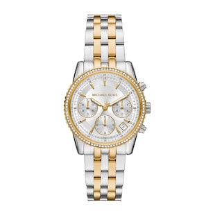Michael Kors Mini Bryant Pave Two-Tone Watch