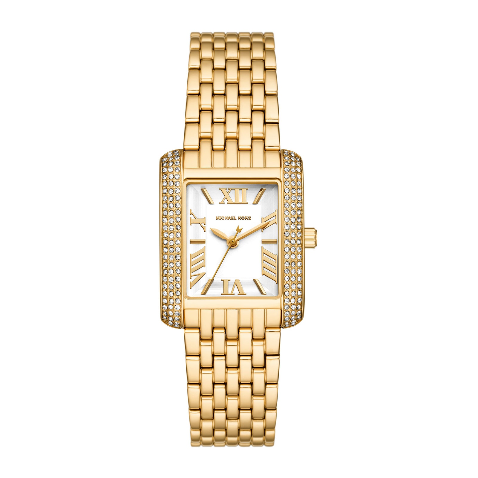 Michael Kors Petite Emery Pave Gold-Tone Watch