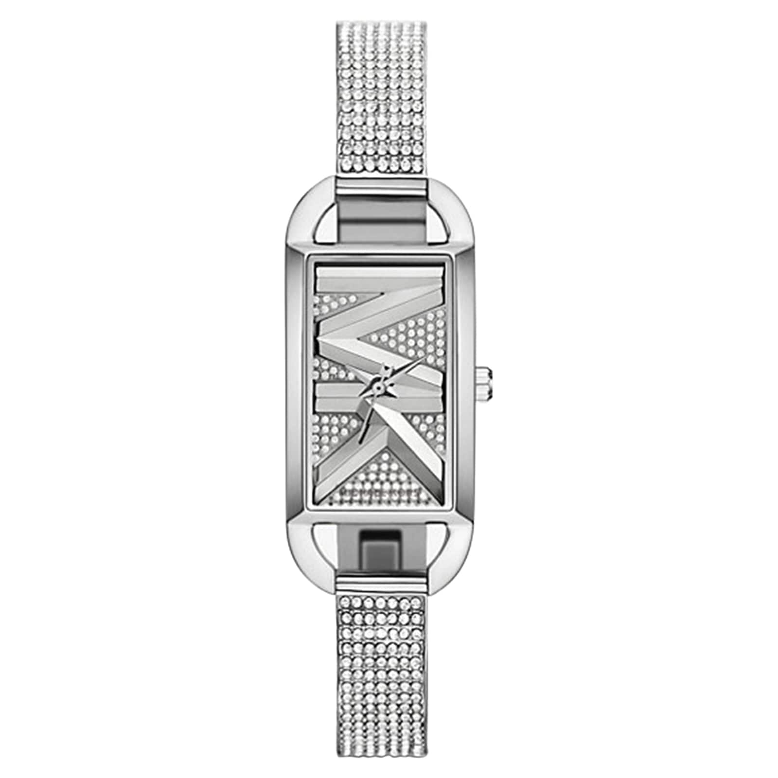 Michael Kors Mini Empire Pave Silver-Tone Bangle Watch Michael Kors Mini Empire Pave Silver-Tone Bangle Watch