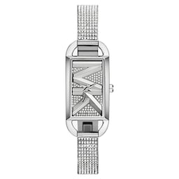 17991041 - Mini Empire Pave Silver-Tone Bangle Watch