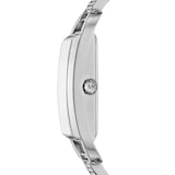 Michael Kors Mini Empire Pave Silver-Tone Bangle Watch
