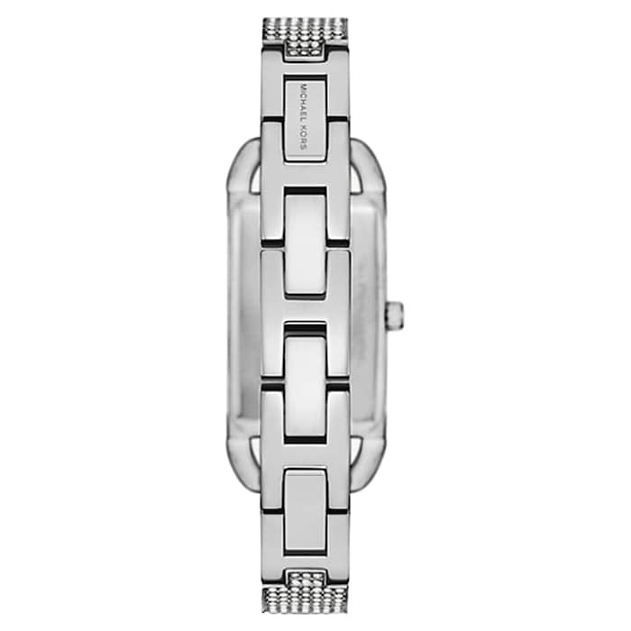 Michael Kors Mini Empire Pave Silver-Tone Bangle Watch