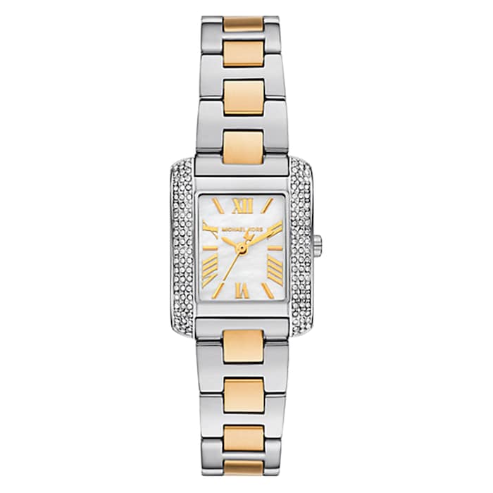 Michael Kors Petite Emery Pave Two-Tone Watch