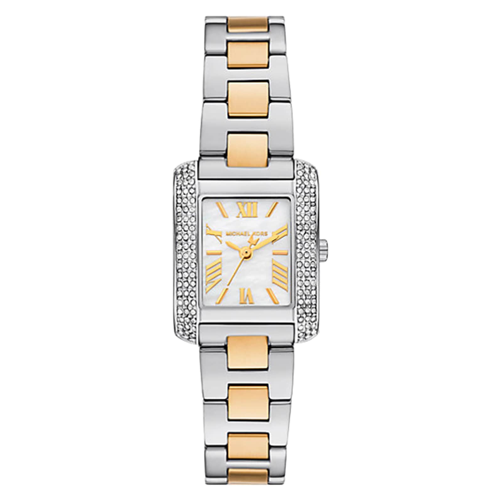 Michael Kors Petite Emery Pave Two-Tone Watch