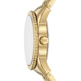 Michael Kors Mini Bryant Pave Logo Gold-Tone Watch